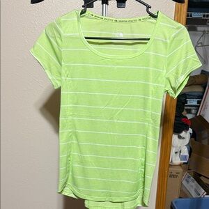 The North Face Light Green Striped Women's Tee